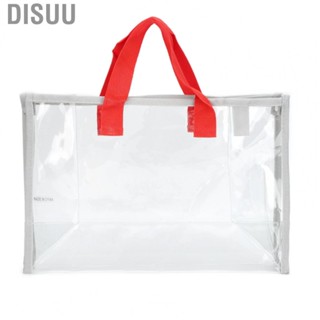 Disuu PVC Beach Bag Summer Transparent Swimming Bag Dry&amp;Wet Separation Travel Wash