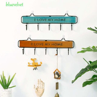 Bluevelvet ตะขอไม้ 4 ตะขอ สําหรับแขวนเสื้อผ้า หมวก ห้องนอน