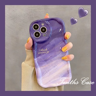 เคสโทรศัพท์มือถือ ขอบโค้ง ไล่โทนสีม่วง 3D สําหรับ Samsung A14 A34 A54 A03 A03s A04 A04e A04s A23 A13 A33 A53 A12 A22 A52 A52s A32 A51 A50 A50s A30s