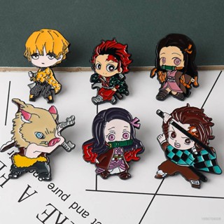 Yb เข็มกลัด รูปการ์ตูนอนิเมะ Demon Slayer Kanroji Nezuko Tanjirou Lapel Badge เครื่องประดับ สําหรับของขวัญ