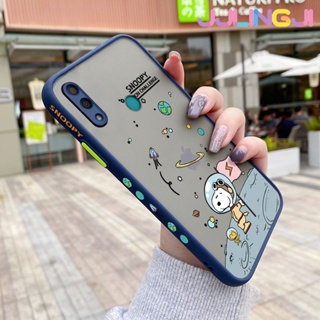 เคสโทรศัพท์ ซิลิโคนนิ่ม ใส กันกระแทก ลายการ์ตูนอวกาศ สนูปปี้ สําหรับ Huawei Y7 2019 Y7 Prime 2019