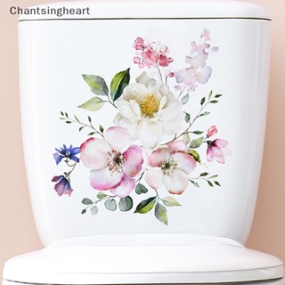 &lt;Chantsingheart&gt; สติกเกอร์ติดผนังห้องน้ํา ลายดอกไม้ มีกาวในตัว สีเขียว สําหรับตกแต่งบ้าน ห้องนั่งเล่น ตู้เสื้อผ้า