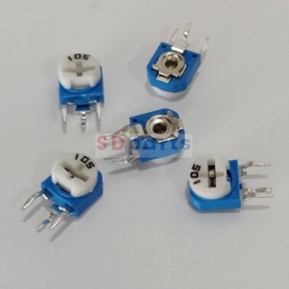 ตัวต้านทาน R ปรับค่า โพเทนชิโอมิเตอร์ ​​VR เกือกม้า Trimpot Potentiometer 101 ถึง 504 #RM063 แนวนอน (1 ตัว)