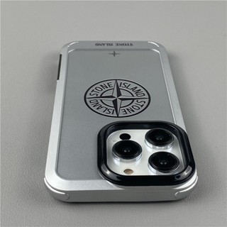 STONE ISLAND เคสโทรศัพท์มือถือ แบบนิ่ม ชุบเงิน กันกระแทก ลายเกาะหิน สําหรับ Iphone 13 Pro Max 14 14pro 12pro Max 12pro 12