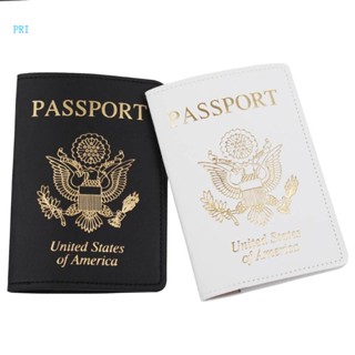 Pri ซองหนัง PU ใส่หนังสือเดินทาง บัตรประจําตัวประชาชน แบบพกพา USA สําหรับเคสบางเฉียบ