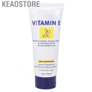 Keaostore Vitamin E Face Wash  Deep Clean Moisturizing Facial  3.53oz Delicate Foam for Skin Care