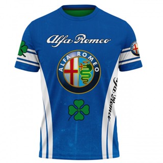 เสื้อกีฬาแขนสั้น ลายทีม Alfa Romeo D096 3D