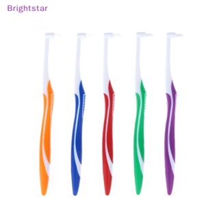 Brightstar ใหม่ แปรงสีฟัน ขนแปรงนุ่ม สําหรับทําความสะอาดช่องปาก