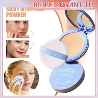 Sace Lady Pressed Powder Oil Control Face Powder Matte Waterproof Setting Powder แป้งอัดแข็งแต่งหน้าด้วยพัฟ Waterproof Matte Face Powder bri