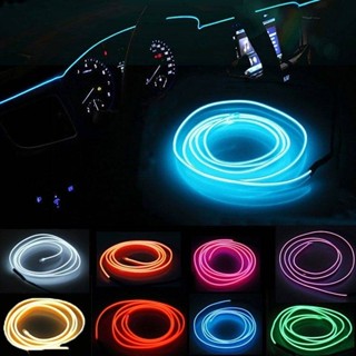 Car Ambience Light Invisible Car Interior Decoration LED Light Guide Bar Atmosphere USB Luminescent Light Changed to Chandeliers Car Supplies 6pNm