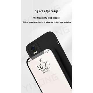 สําหรับRealme GT Neo2 กรณีYIYONG SquareซิลิโคนเหลวสําหรับOPPO Realme GT Neo 2 3 T 3T Neo3T Neo5 GT2 Pro GT3 เคสโทรศัพท์
