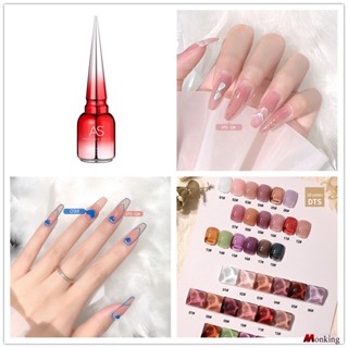 As Small Light Bulb Crystals Cat Eye Nail Polish Glue Hundred Match Cat Eye Glue Nail Store Special 18 Colors Solid Color Jelly Glue (monkingstore_th)