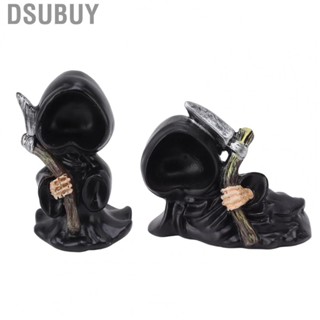 Dsubuy Grim Reaper Sculpture  Figurine Individually Polished Resin Sturdy for Window