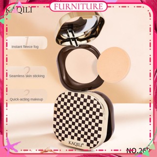 ♕ Kaqili Light Transparent Fog Coke Air Double-layer Powder Cake Fawless Oil Control Natural Whitening Dry And Wet Dual-use Concealer Long Lasting Face Makeup 3 Designs FURNITURE