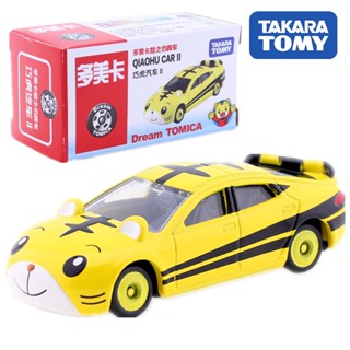 Takara TOMY163 Shimajiro QIAOHU Tiger Figure MiniCAR โมเดลรถยนต์โลหะ ของเล่นสําหรับเด็ก