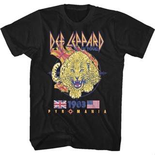 เสื้อยืด ลายเสือดาว Pyromania 1983 US Tour Def