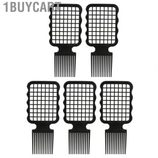 1buycart Twist Combs  5pcs Black Glossy Comb  Curling Hair Twist Combs Grid Shape  for Dreadlocks