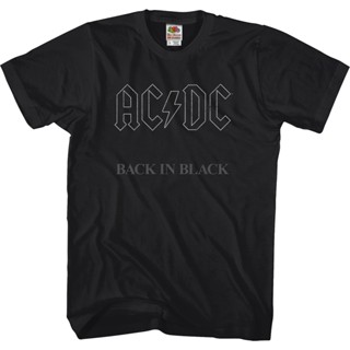 เสื้อเชิ้ต สีดํา ACDC