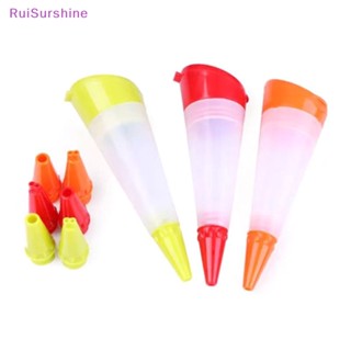 Ruisurshine ใหม่ ปากกาหัวบีบครีมซิลิโคน สําหรับตกแต่งเค้ก เบเกอรี่