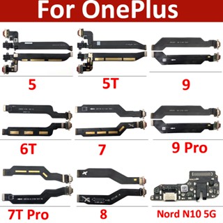 บอร์ดเชื่อมต่อพอร์ตชาร์จ USB สําหรับ Oneplus 5 5T 6 6T 7 7T 8 9 Pro 9R Nord N10 5G