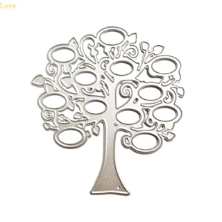 Love Tree แผ่นแม่แบบโลหะ ฉลุลายนูน สําหรับตกแต่งสมุดภาพ อัลบั้มรูป การ์ด DIY