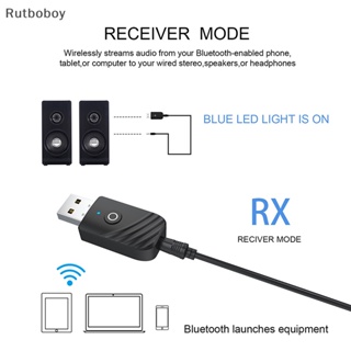 [Rut] 3 In1 อะแดปเตอร์ส่งสัญญาณบลูทูธไร้สาย USB 5.0 สําหรับคอมพิวเตอร์ TV COD