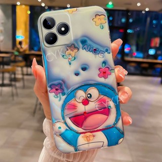 ใหม่ เคสโทรศัพท์มือถือแบบนิ่ม กันรอยกล้อง ลายการ์ตูนโดราเอมอนน่ารัก สําหรับ RealmeC53 Realme C53