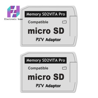 อะแดปเตอร์การ์ดหน่วยความจํา SD2Vita 5.0 สําหรับระบบ PS Vita PSVSD Micro-SD PSV 1000 2000 PSTV FW 3.60 HENkaku Enso 2 ชิ้น