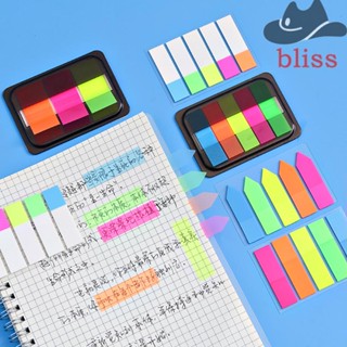 BLISS แผ่นสติกเกอร์ ที่คั่นหนังสือ แบบเหนียว สําหรับสํานักงาน โรงเรียน