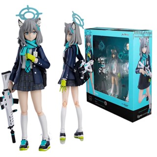 โมเดลฟิกเกอร์ อนิเมะ Blue Archive Action Figure Shiroko Sunaookami Figma 567 Articulado Change Face ของเล่นสําหรับเด็ก