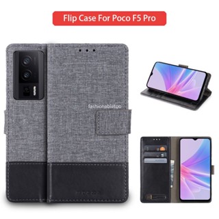 เคสโทรศัพท์มือถือหนัง แบบฝาพับแม่เหล็ก พร้อมช่องใส่บัตร สําหรับ Xiaomi Poco F5 pro pocophone F5pro PocoF5 pro PocoF5pro 2023