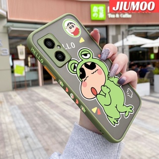 เคสมือถือ แบบใส ขอบสี่เหลี่ยม ลายการ์ตูนชินจัง กันกระแทก สําหรับ Xiaomi Poco M4 5G Redmi Note 11R