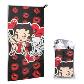 【พร้อมส่ง】Betty Boop ผ้าขนหนูอาบน้ํา แห้งเร็ว ดูดซับน้ําได้ดี 40x80 ซม. สําหรับเด็ก และผู้ใหญ่