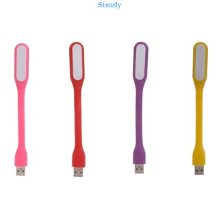 Steady โคมไฟ LED USB งอได้ อเนกประสงค์ ใช้พลังงานต่ํา สําหรับตั้งแคมป์ อ่านหนังสือ 5 ชิ้น