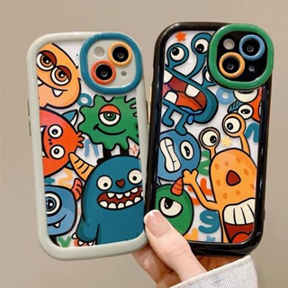 เคสโทรศัพท์มือถือ TPU ลายการ์ตูนมอนสเตอร์น่ารัก สําหรับ 14 Promax 13 12 Pro IP 11 Pro Max