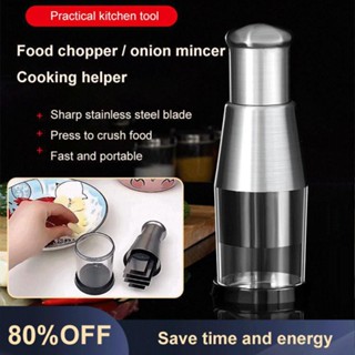 Ready 3s Fast Food Chopper Manual Hand Press Kitchen Garlic Onion Vegetable Processor Chopper Cutter Dicer Serein