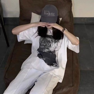 เสื้อยืดแขนสั้นลําลอง พิมพ์ลาย Margiela ทรงหลวม คุณภาพสูง สําหรับผู้ชาย