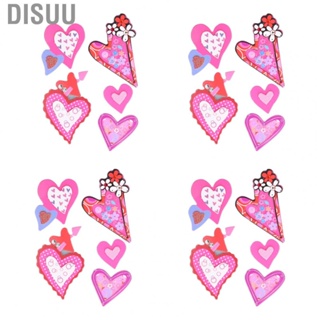 Disuu 3D  DIY Exquisite Self Adhesive Diary Decorative Heart Shaped