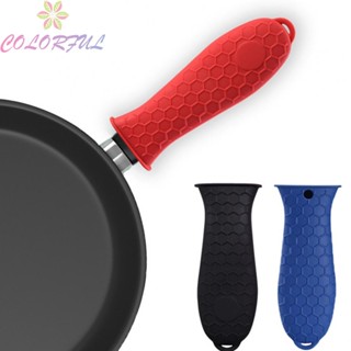 【COLORFUL】Pot Handle Cover Handle Sleeve Black Cover Replacement Handle Holder Pots