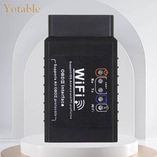 เครื่องตรวจจับความผิดพลาดของรถยนต์ OBD2 WIFI ELM327 V1.5 Code Reader 9-16V Auto Trouble Detector