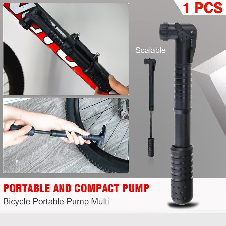 Portable Mini Bicycle Bike Hand Air Pump Handheld Tyre Inflator Lightweight