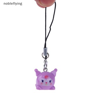 SANRIO พวงกุญแจเชือกเส้นเล็ก จี้ห้อยโทรศัพท์ ลาย Hello Kitty Kuromi สําหรับตกแต่งกระเป๋า nobleflying