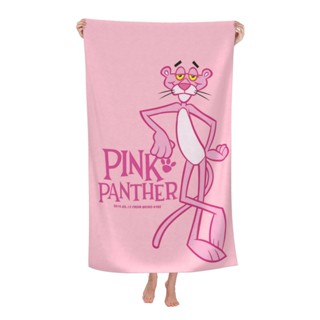 ผ้าขนหนูอาบน้ํา แบบนิ่ม ดูดซับน้ําได้ดี ขนาดใหญ่ 70x140 ซม. ลาย Pink Panther เหมาะกับชายหาดกลางแจ้ง สําหรับผู้ชาย และผู้หญิง