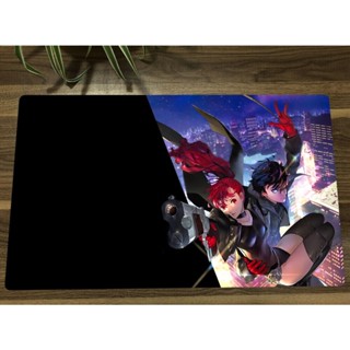 Yugioh Playmat Persona 5 Yoshizawa Kasumi Amamiya Ren TCG CCG แผ่นรองเมาส์ สําหรับเล่นเกม