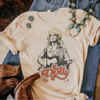 เสื้อยืด พิมพ์ลาย Dolly Parton ตลก สําหรับผู้หญิง