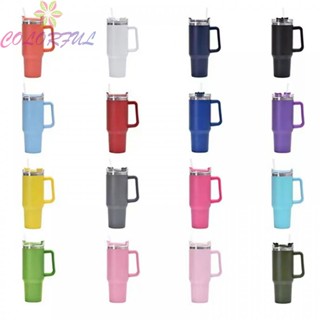 【COLORFUL】Drinking Cup 27 *10 * 7.5 Cm Double Layer Stainless Steel Vacuum Insulated Mug