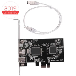 การ์ดอะแดปเตอร์ PCIe Firewire 4 พอร์ต (3X6 Pin และ 1x4 Pin) สําหรับ Windows 10 IEEE 1394 PCI Express