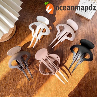 OCEANMAPDZ กิ๊บติดผมอะคริลิค รูปกรงเล็บฉลาม สไตล์เรโทร เรียบง่าย หรูหรา เครื่องประดับ สําหรับผู้หญิง