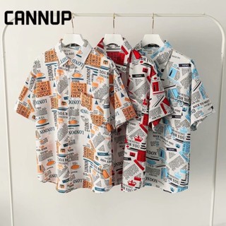 CANNUP เสื้อ เสื้อลายดอก เสื้อฮาวาย ส่ได้ทั้งชาย-หญิง ใส่สบายๆ เสื้อสงกรานต์ C26A02Z