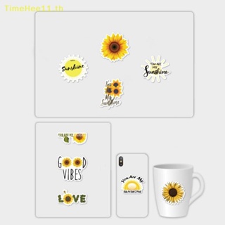 Timehee สติกเกอร์ ลายดอกทานตะวัน you are my sunshine สําหรับติดตกแต่งกระเป๋าเดินทาง แล็ปท็อป สเก็ตบอร์ด 50 ชิ้น